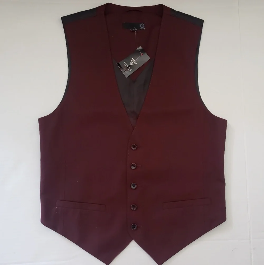 NWT G by GUESS AARON TEXTURE MENS VEST SZ XS